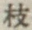 字枝
