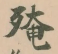 殗の位置