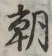 朝の位置