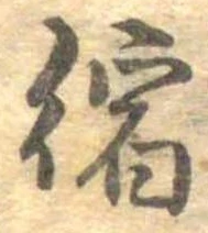 縮の位置