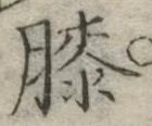 Chữ 膝