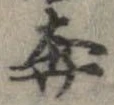 奔の位置