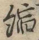 縮の位置