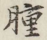 文字腫