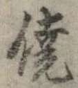 僥の位置