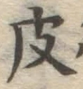 글자 皮