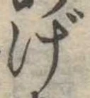 げの位置