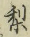 Character 梨