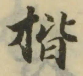 揩の位置