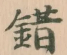 錯の位置