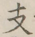 支の位置