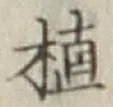 글자 植