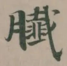 𦢙の位置