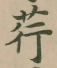 荇の位置