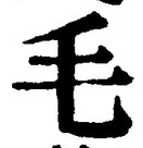 글자 毛